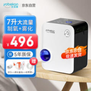 yobekan 友倍康 制氧机家用 1-7L升老人氧气机可配逆变器车载高原孕妇小型雾化吸氧机KE-Y101W