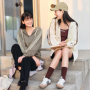 Semir 森马 外套女宽松上衣休闲运动风2024春季新款卫衣连帽夹克简约慵懒