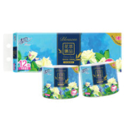 Breeze 清风 有芯卷纸 花萃臻品4层加厚 140克12卷 卫生纸卷筒纸 纸巾卷