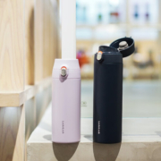 乐扣乐扣（LOCK&LOCK） 304不锈钢弹跳盖水杯学生男女杯子 浅紫色 400ml