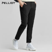 PELLIOT 伯希和 户外防风保暖软壳裤男女秋冬防泼水透气抓绒商务休闲裤