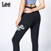 Lee 鲨鱼裤女士加绒加厚芭比裤高腰显瘦收腹提臀外穿打底裤 黑色 XL