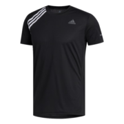 adidas阿迪达斯官方男装速干跑步运动上衣圆领短袖T恤ED9294 黑色/白 A/M(175/96A)
