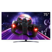 LG 75NANO76CPA 75英寸 4K超高清 影院还原科技 AI动感应遥控 极速游戏  新月底座 游戏电视 以旧换新