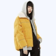 雪中飞 女子羊羔绒领羽绒夹克