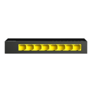 磊科（netcore）S8GT 8口千兆交换机 监控工程网络企业级家用宿舍以太网分线器 适配弱电箱 钢壳壁挂式