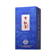 红星 北京红星二锅头蓝盒十二43度 500mL 单瓶装清香型白酒中秋