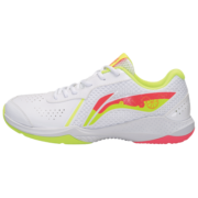 李宁（LI-NING）雷霆LITE比赛训练羽毛球鞋男女同款耐磨防滑耐磨运动鞋 AYTS020-1标准白 36