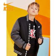 88VIP会员：NIKE 耐克 童装男女童梭织棉服秋冬儿童保暖夹棉外套1-14岁