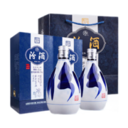 汾酒【过年送礼】清香型白酒 42度 375mL 2瓶 青花20 双瓶装