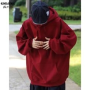 GSLONG 港士龙 加绒重磅卫衣男潮牌春秋季连帽美式复古无性别cityboy外套
