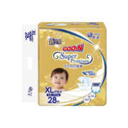 大王（GOO.N） 光羽尿不湿宝宝尿布轻薄透气小短裤 纸尿裤XL28片(12-17kg)
