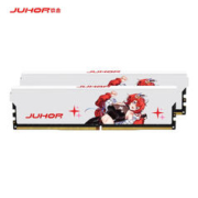 JUHOR 玖合 星舞系列 DDR4 3200MHz 台式机内存 马甲条 白色 16GB 8GBx2