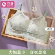 FENTENG 芬腾 文胸女士内衣聚拢提胸上托无钢圈全罩杯-J 浅绿色