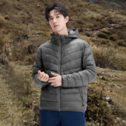Pioneer Camp 拓路者 雪狐棉衣Primaloft金标P棉棉服男士秋冬季户外防风外套男连帽保暖 深灰色