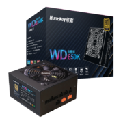 航嘉 WD650K全模组 金牌650W电脑电源（80PLUS金牌/单路50A/全电压/LLC+SR+DC-DC/智能温控）