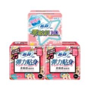 苏菲 弹力贴身棉柔姨妈巾 日用 230mm 30片 组合