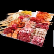 京东百亿补贴:绿之邦（Luzhibang）烧烤食材半成品套餐组合 3-5人烧烤串套餐【共89串】