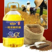 鲸鹤 头道初榨 一级亚麻籽油5L