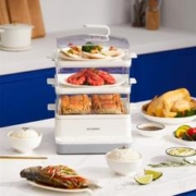 HYUNDAI 现代影音 韩国 电蒸锅 18L容量【标准配置：塑料蒸盘款】