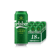 PLUS会员：Carlsberg 嘉士伯 特醇啤酒 3.2%vol 500ml*18听 整箱装