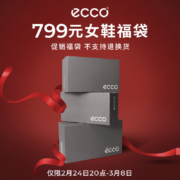ecco 爱步 女鞋到手价799元限量福袋 (内含2件鞋款，款式随机)36