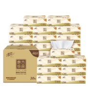 PLUS会员：Breeze 清风 抽纸 原木纯品300张*30包