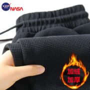 NASA BASE 男士秋冬季加绒加厚保暖休闲裤