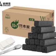 需弹券: 尚烤佳 烧烤碳 10斤装含碳夹+引火块