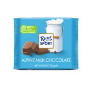 首购：瑞特滋（RITTER SPORT）阿尔卑斯牛奶巧克力 德国原产100g