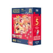 TOI 图益 进阶国潮拼图玩具幼儿早教大块纸质拼图男孩玩具女孩儿童新年礼物3-4-5-6岁宝宝 升级5阶迎龙纳福