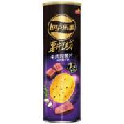 plus会员：乐事 薯片工坊 牛肉粒薯片炭烤和牛味 90克*8件+凑单