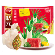 三全 状元水饺 韭菜猪肉口味 1.02kg 60只 早餐 速冻饺子 水饺 家庭装