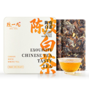 京东百亿补贴：陈一凡 新会陈皮白茶 茶叶2017年福鼎老寿眉白茶 便携小方片礼盒装30g