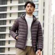 TANBOER 坦博尔 连帽潮流时尚轻型男羽绒服短款轻巧便携秋冬外套潮