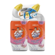 威猛先生（Mr Muscle）洁厕剂 (500g+100g)*2瓶 璀璨花舞 洁厕啫喱 马桶清洁 超市同款