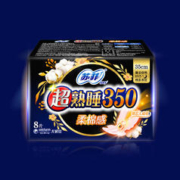 Sofy 苏菲 超熟睡柔棉感超长夜用卫生巾350mm 8片 加大尾扇量多防渗
