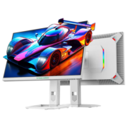 泰坦军团27英寸MiniLED 2K 180Hz FastIPS广色域HDR1000 10.7亿色彩 旋转升降 白色电竞屏电脑显示器P27A6R