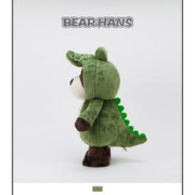 BEARHANS 小熊汉斯 鳄鱼陪伴可爱毛绒玩具趣味创意潮玩儿童情侣创意礼物开学季推荐