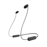 索尼（SONY） WI-C100 颈挂式无线蓝牙耳机 手机耳机通话 IPX4防水防汗 跑步运动耳机挂脖式 约25小时长久续航 黑色