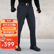 SANFO PLUS 三夫户外软壳裤男户外防风裤轻锋考杜拉双面织弹力特工长裤防泼水 黑色 XL