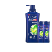 京东百亿补贴:清扬（CLEAR）去屑洗发水家庭套装 活力运动薄荷型500g+100g*2