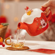 摩登主妇 龙腾腾新年茶壶2024年乔迁新居新婚茶具套装