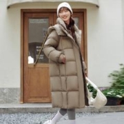 TANBOER 坦博尔 高充绒量长款羽绒服女