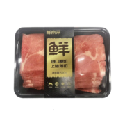 京东百亿补贴：鲜京采 进口原切上脑薄切牛肉片1kg（500g*2） 生鲜 烤肉片 火锅食材