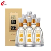 限5号当日：今世缘 淡雅国缘 42° 浓香型白酒 500ml*6瓶 整箱