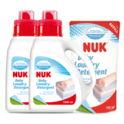NUK婴儿洗衣液宝宝专用儿童去污洗衣液 婴儿专用洗衣液 2750ml组合装