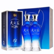 YANGHE 洋河 蓝色经典天之蓝52度520ml*2瓶绵柔浓香型白酒送礼团聚自饮酒