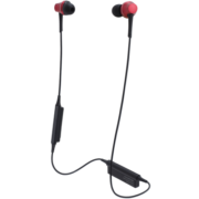 铁三角 CKR75BT 颈挂无线蓝牙入耳式耳机 运动耳机 HIFI耳机 音乐耳机 学生网课 红色