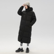 3日10点：雪中飞 2023简约防风大方立领时尚大气保暖长款羽绒服 男女同款